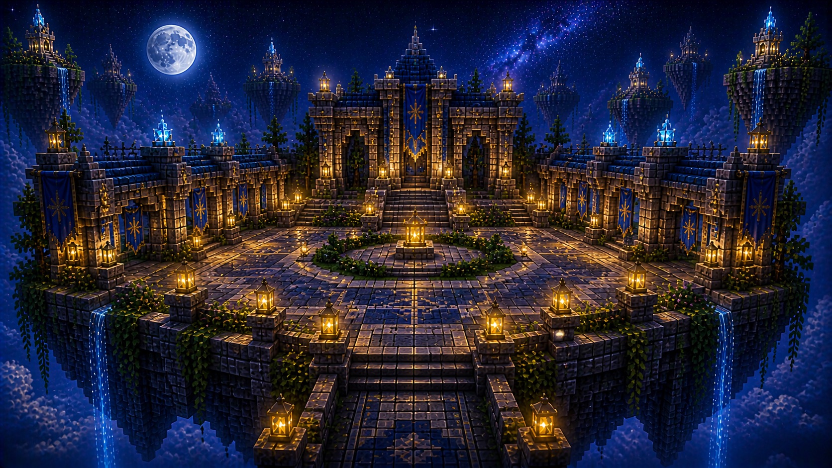 A calm Asteria Skyblock staff hall for fair play and server rules