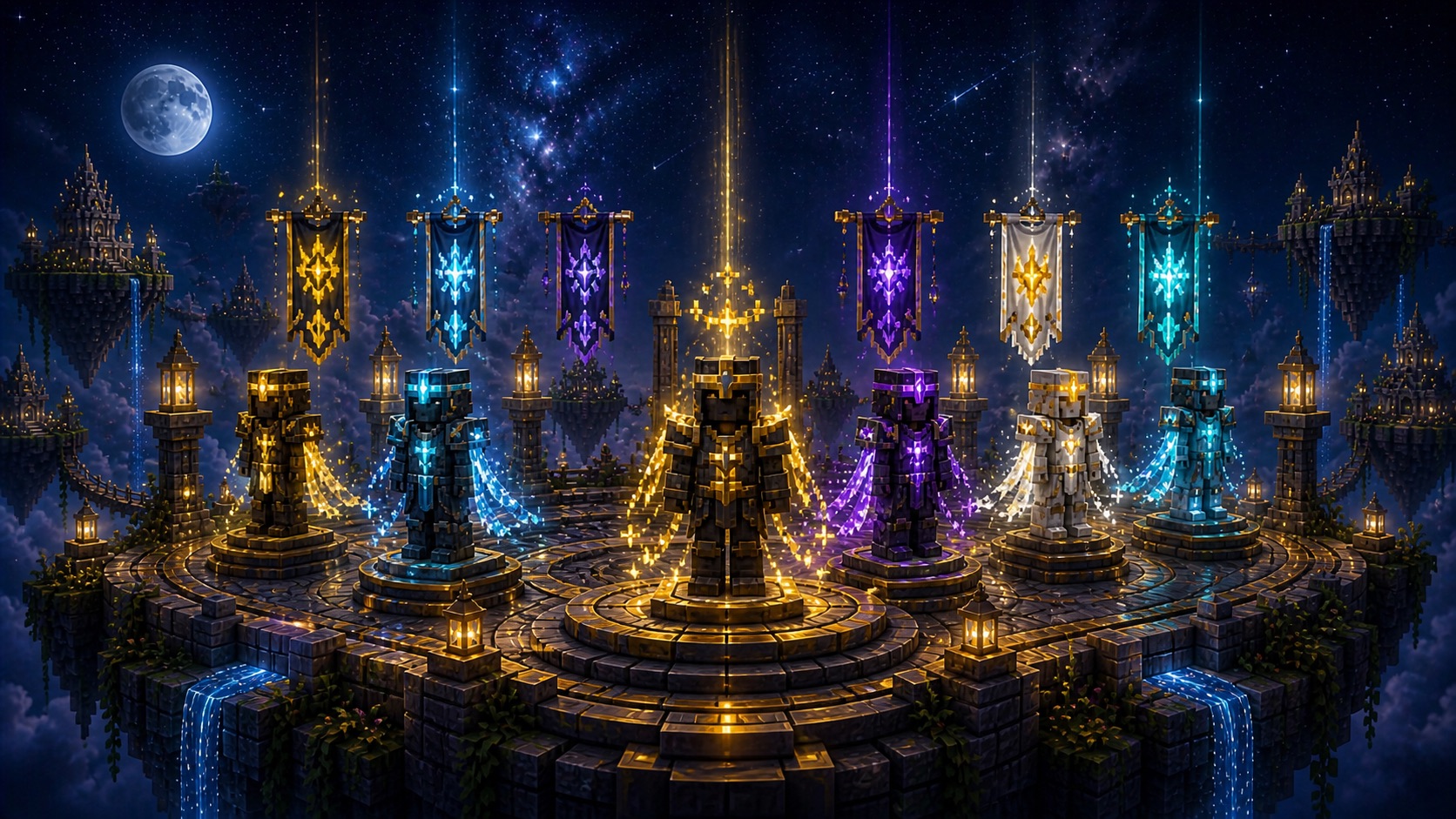 A premium Asteria Skyblock cosmetic supporter rank showcase